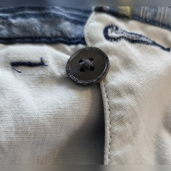 Polo Ralph Lauren Mens Navy Blue Plaid India Madras Shorts Size 36 1990s Vintage - Picture 7 of 9